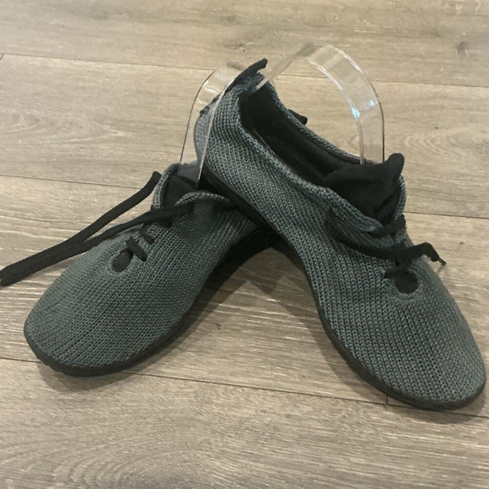 Arcopedico Womens LS‎ Lace Up Shoes Washable Gray Black 40 US 9 Titanium Comfort